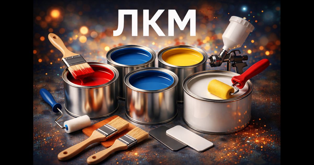 Банки с красками, кисти и валики